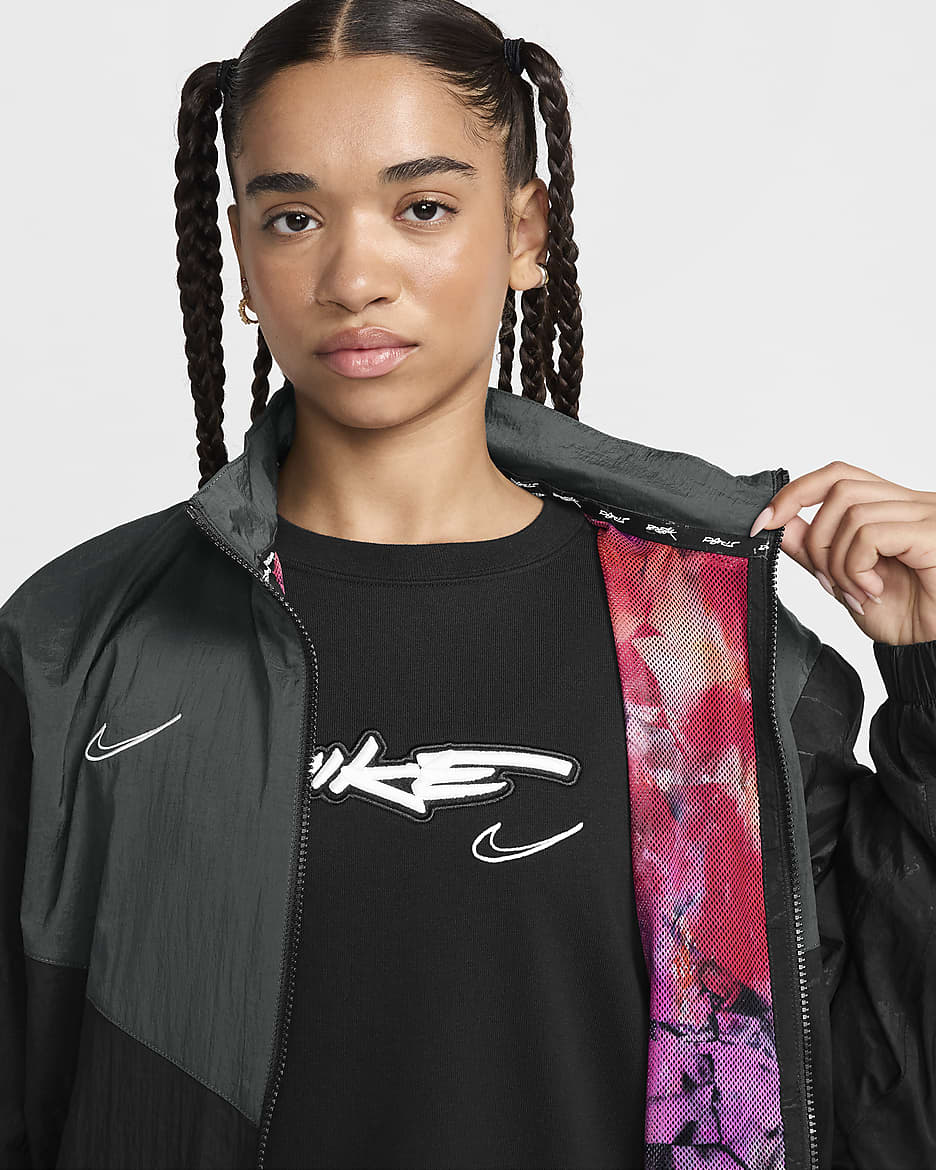 Nike pullover windbreaker womens online